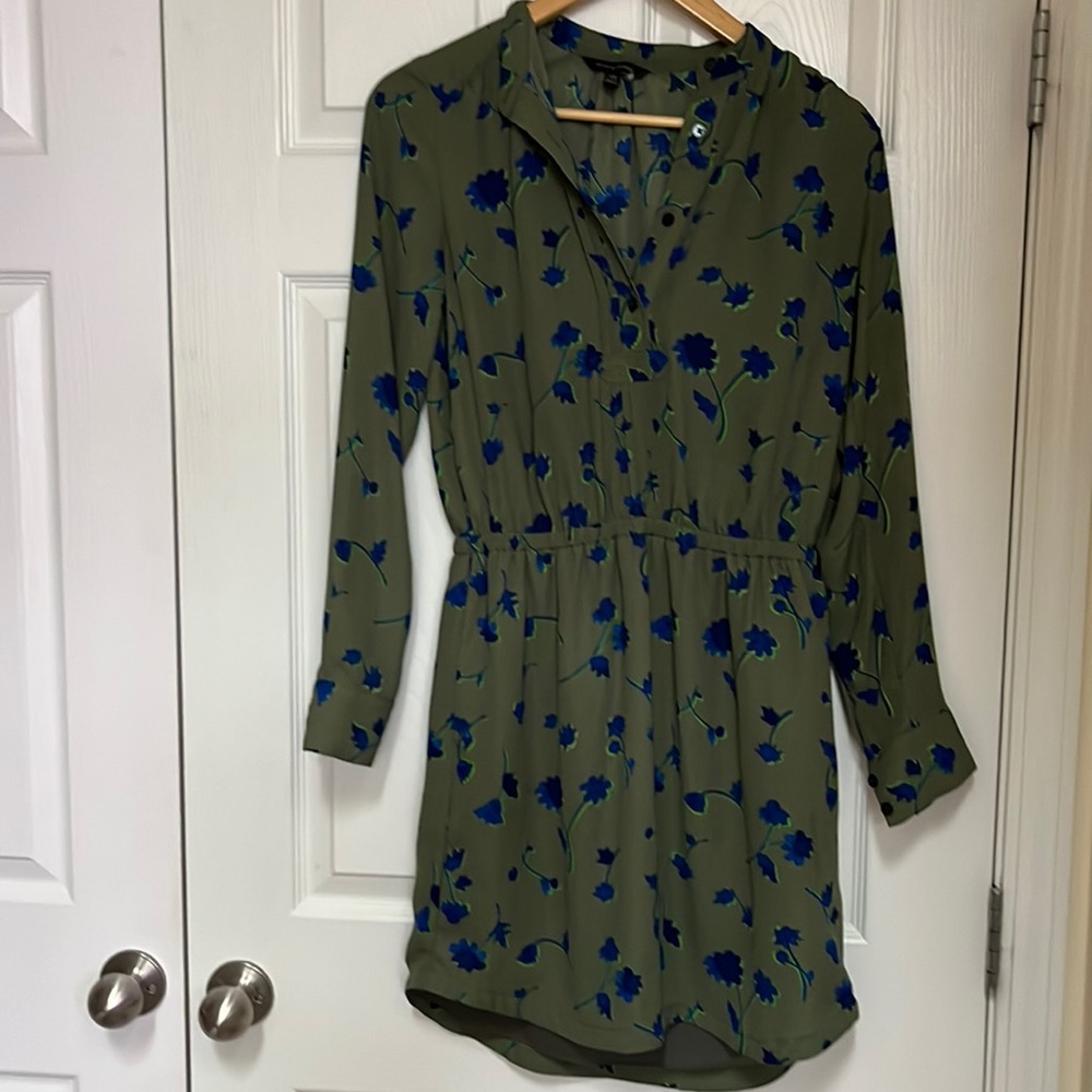 Floral Green Banana Republic Dress